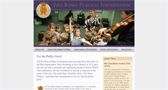 Desktop Screenshot of probonopublicofoundation.org